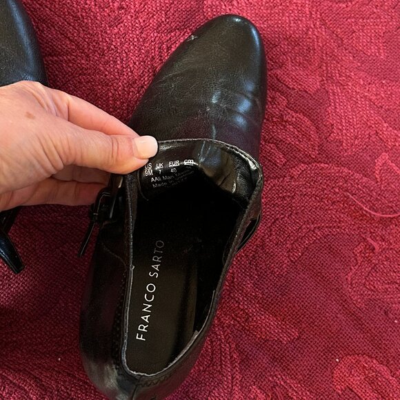 Franco Sarto buckled short boot - Black, Size 9M - Picture 4 of 5